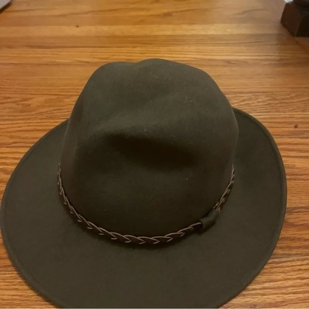 Brown Fedora Hat 100% Wool Made in USA small